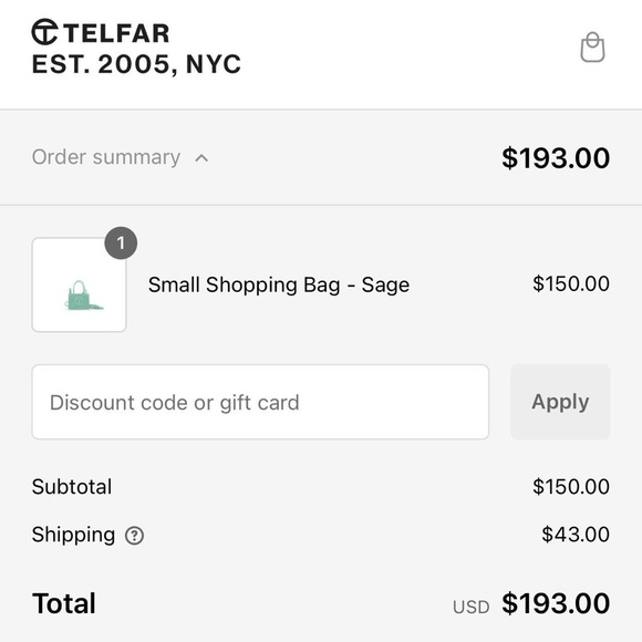 TELFAR SMALL SHOPPING BAG - SAGE - Picture 3 of 4